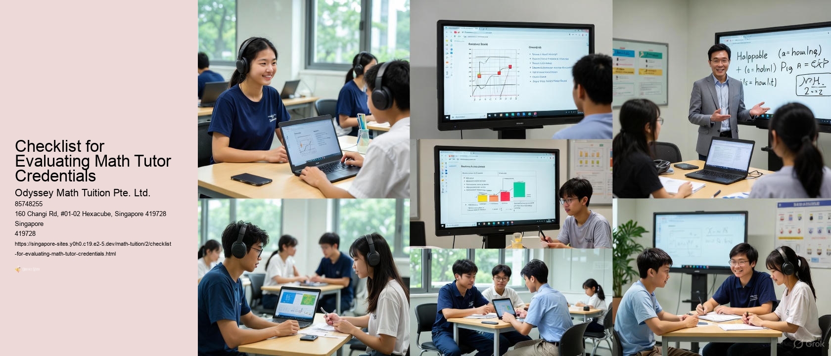 Checklist for Evaluating Math Tutor Credentials