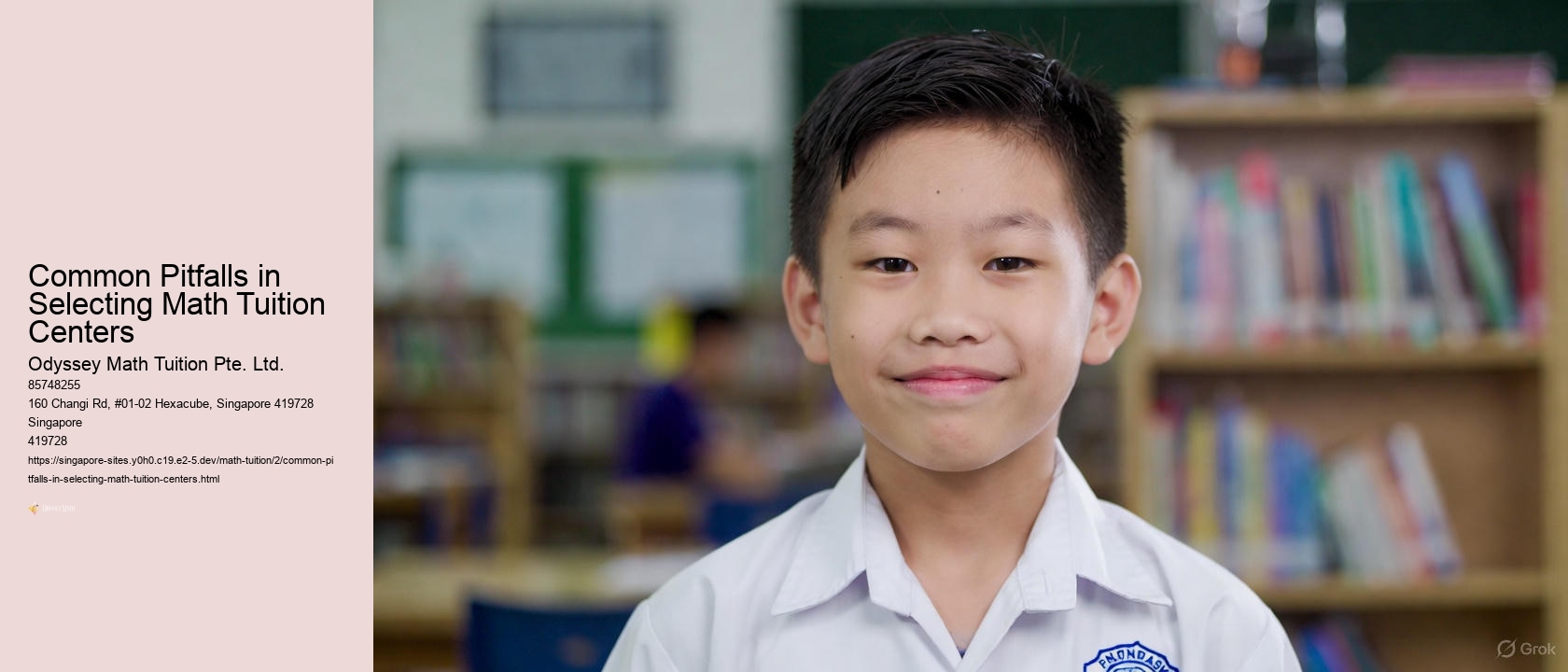 Common Pitfalls in Selecting Math Tuition Centers