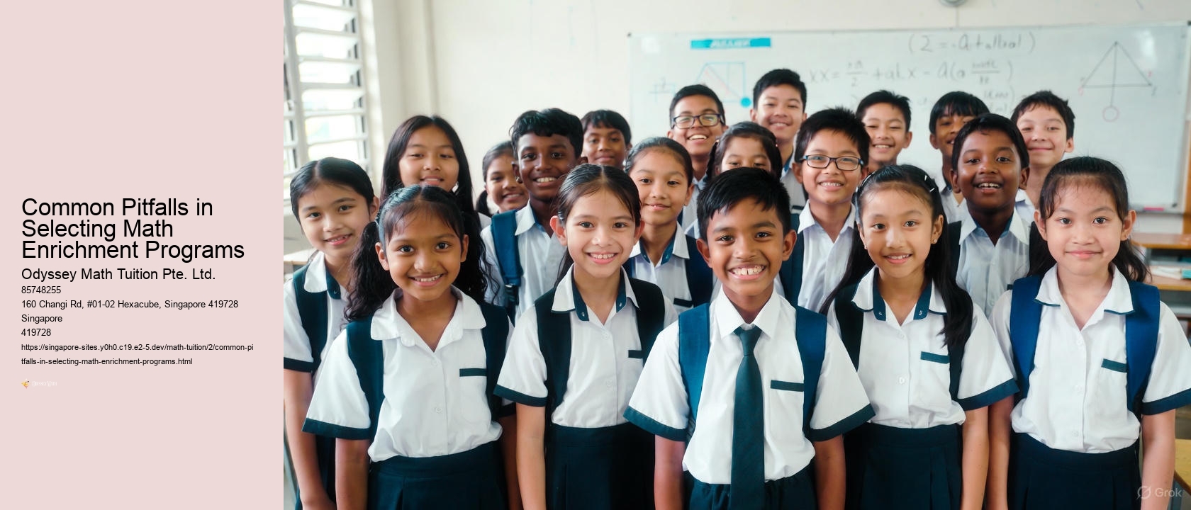 Common Pitfalls in Selecting Math Enrichment Programs