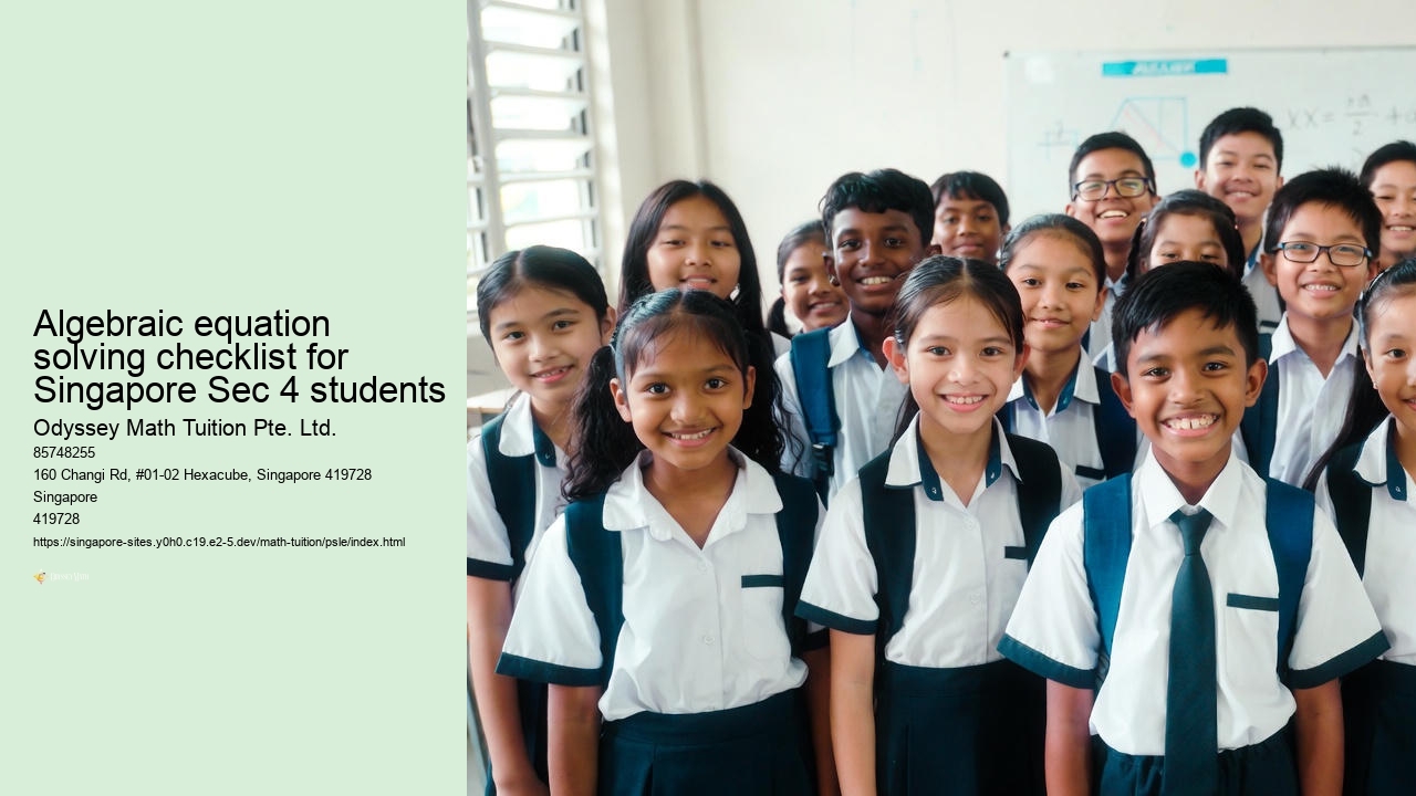 Algebraic equation solving checklist for Singapore Sec 4 students